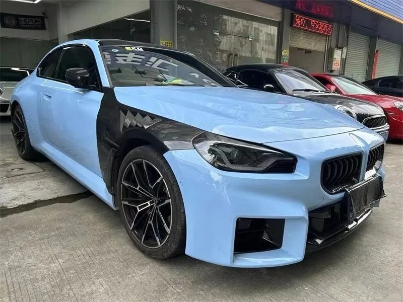 M2 Carbon Fiber Front Fender for  G87 2023+carbon Fiber Ventilated Fender for  M2 Front Wing Aviation Body Kit